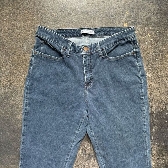 Lee Women's Jeans Slender Secret Lower On The Waist Size 12 Short Stretch - Picture 2 of 15